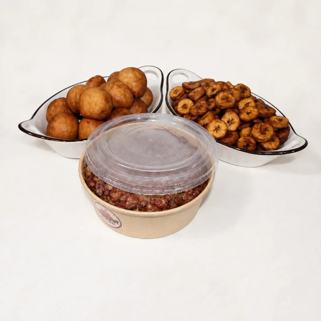 Beignet, Allocco and Haricot Display