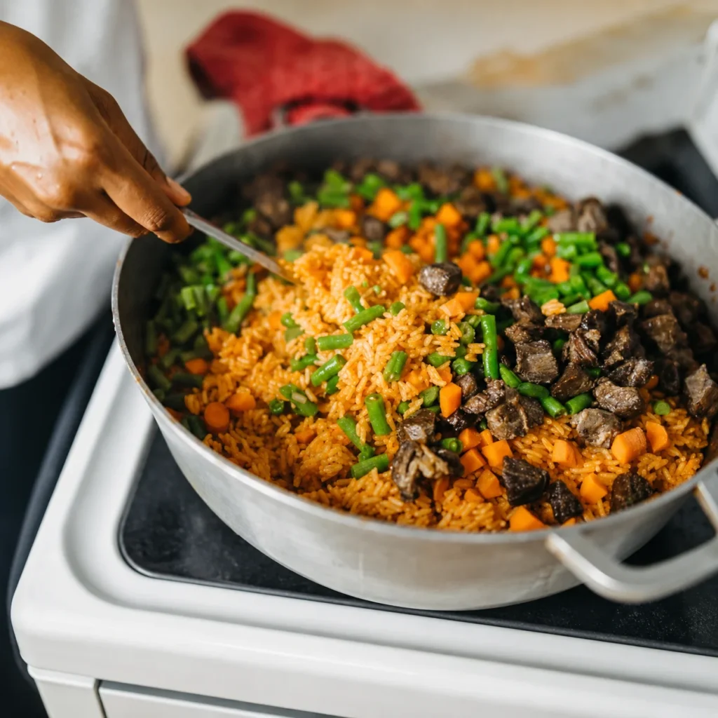 Jollof Cooking Process